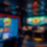 Interior view of a modern online casino interface