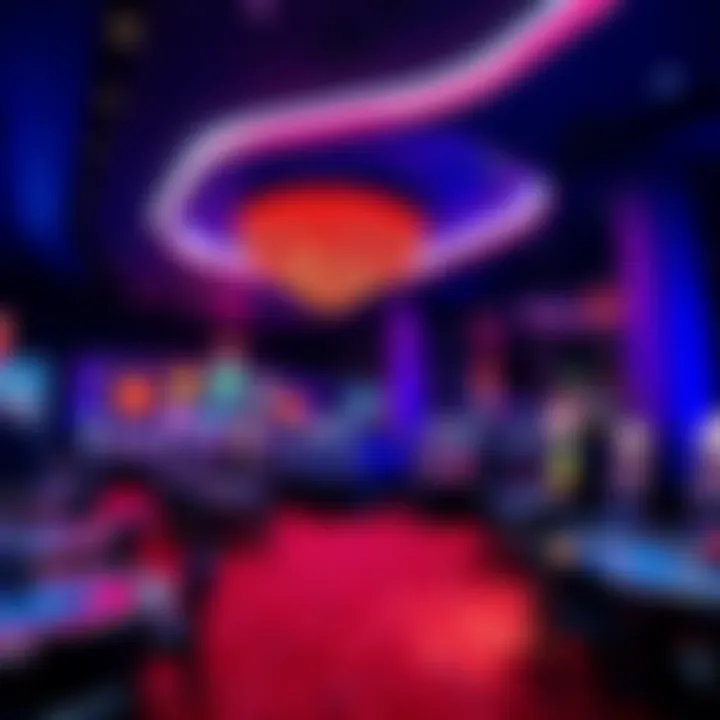 Interior design showcasing vibrant atmosphere and modern amenities in an Australian casino