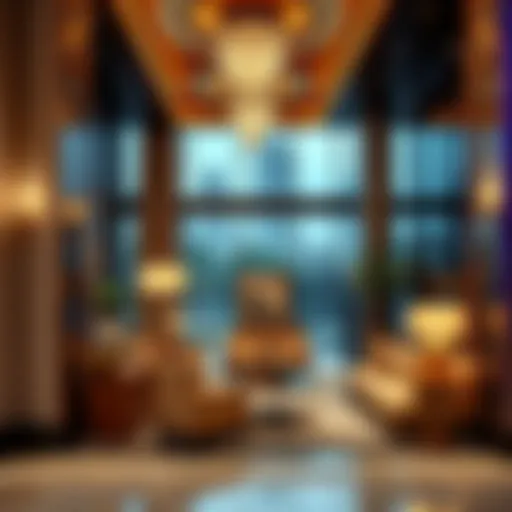 Elegance in Hospitality Luxurious hotel lobby near Catskill Casino