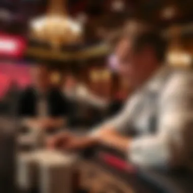 Illustration of a player strategizing their betting options in baccarat.