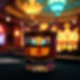 Reflections of Excitement Reflection of casino lights in a glass of whiskey