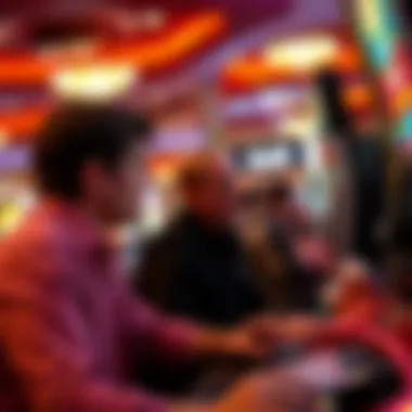 Casino Interior Engagement Casino interior showcasing players engaged in gaming