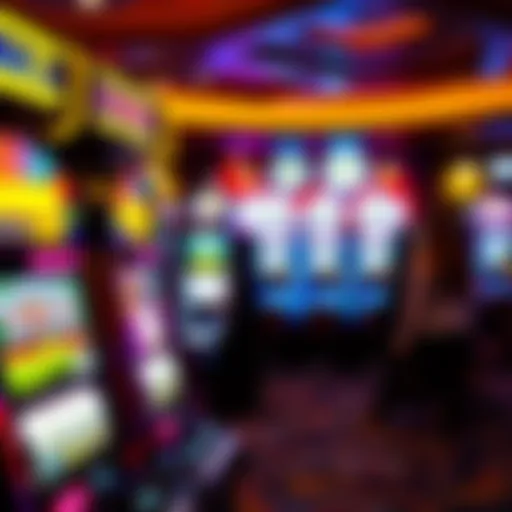 A vibrant slot machine display in Bad River Casino