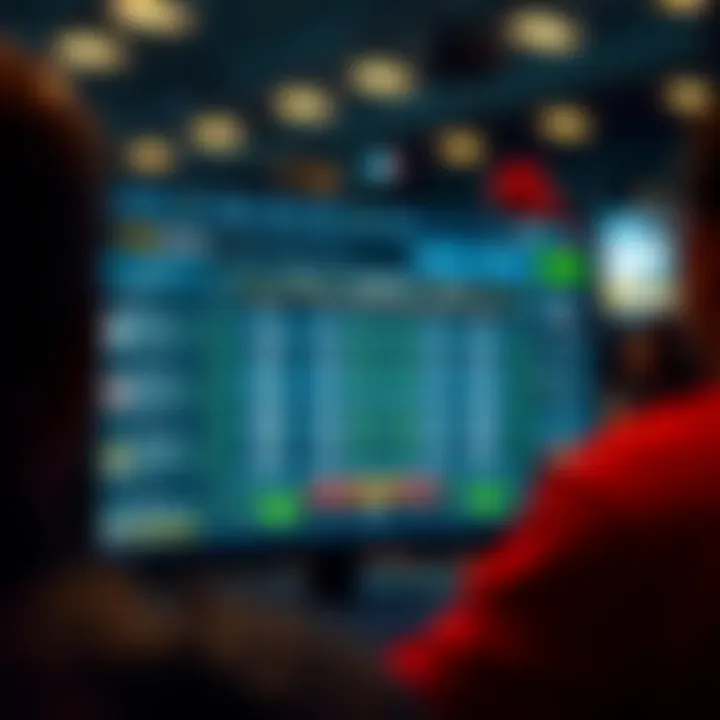A digital betting platform interface