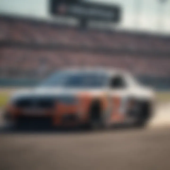 A graph showing statistics for NASCAR drivers