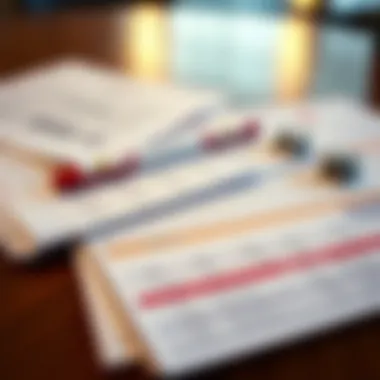 A close-up of betting tickets and a racing form on a table
