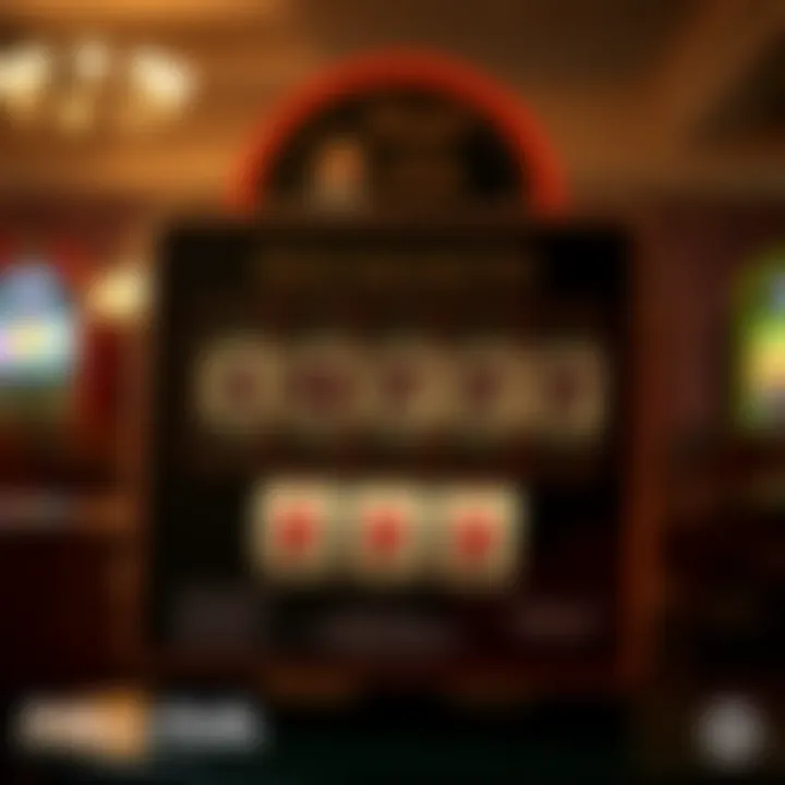 Diagram showcasing gameplay mechanics of the slot machine