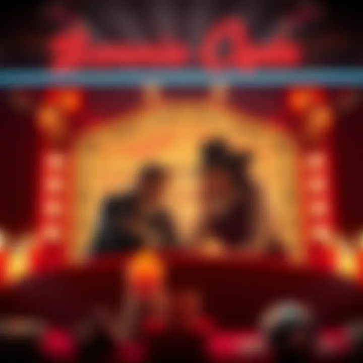 Illustration of thematic elements inspired by Bonnie and Clyde