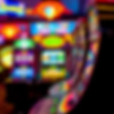 Vibrant Slot Machine Display at Borgata Overview of Borgata slot machine with vibrant display