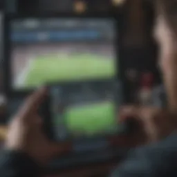 Dynamic betting interface of Bovada Football