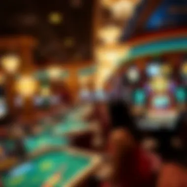 Thrilling Gaming Experiences at Caesars Exciting gaming floor with various table games