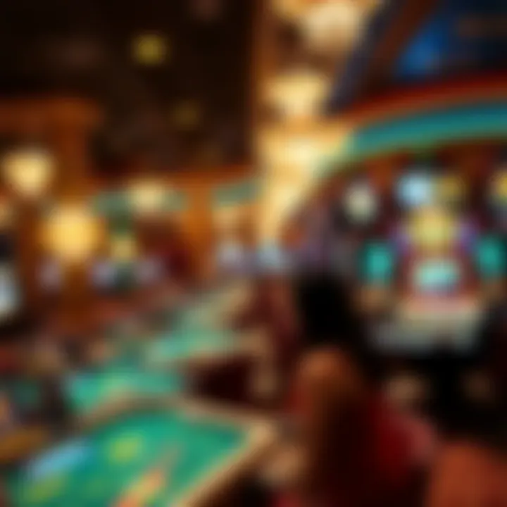 Thrilling Gaming Experiences at Caesars Exciting gaming floor with various table games