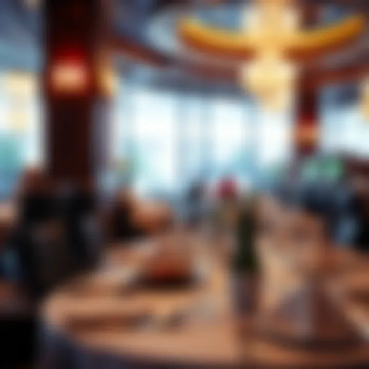 Fine dining restaurant inside a casino hotel