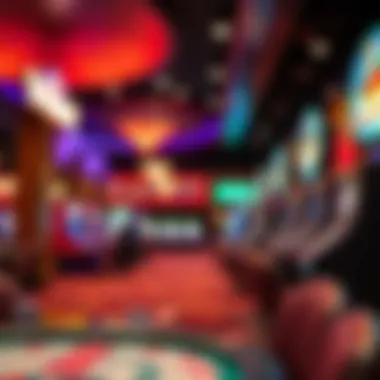 Casino gaming floor with vibrant atmosphere