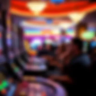 Visitors Engaged in Gaming at Washington's Casino Group of visitors enjoying various games at a casino