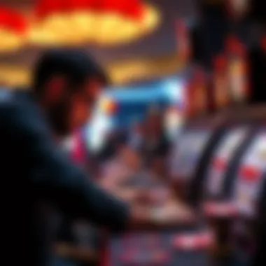 Strategies for Playing Cherry Casino Slots Player strategizing before spinning the reels