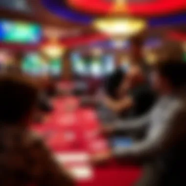 Strategizing at a gaming table in Chumash Casino