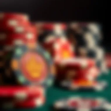 A close-up of casino chips illustrating unique material composition and craftsmanship