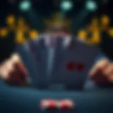 Visual representation of the highest-ranking poker hands
