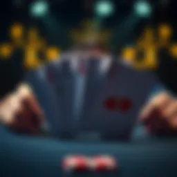 Visual representation of the highest-ranking poker hands