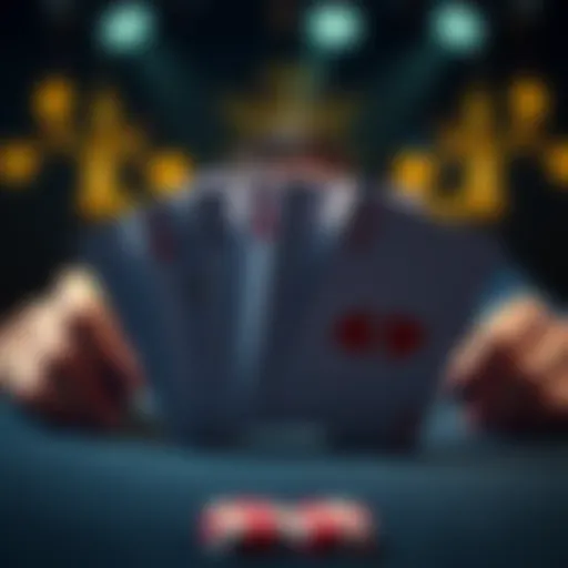 Visual representation of the highest-ranking poker hands