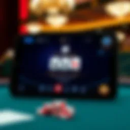 A visual representation of a user interface from a popular blackjack app