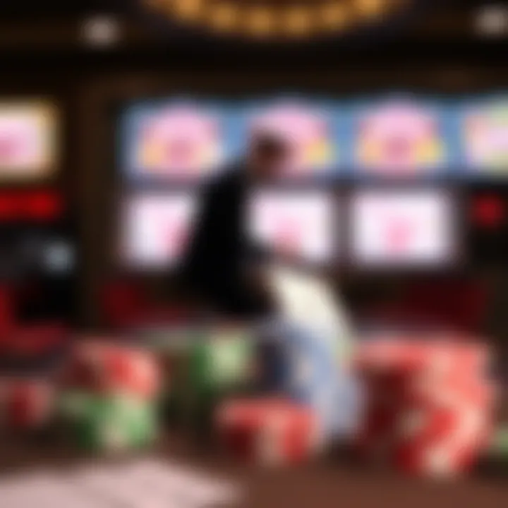 A conceptual graphic representing the intersection of gambling and adult themes