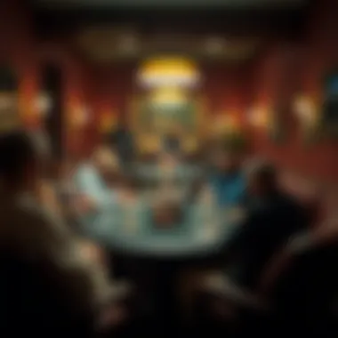 A cozy environment with appropriate lighting for poker