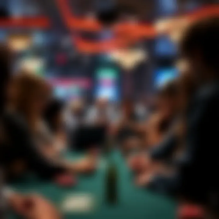 Community Engagement in Poker A vibrant online community engaging in a poker forum discussion