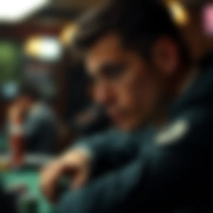 Psychological Aspects of Poker A psychological perspective of a poker player deep in thought