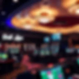 Overview of Del Lago Sports Book interior showcasing modern design