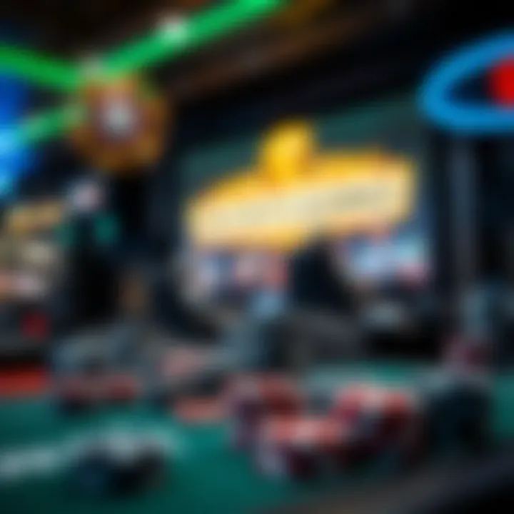 An artistic representation of online gaming regulations affecting Ducky Casino