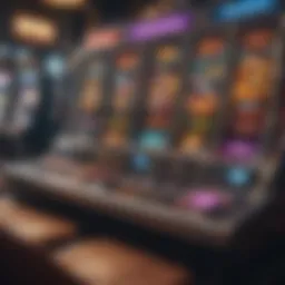 An artistic representation of a modern slot game interface showcasing vibrant graphics and engaging gameplay.