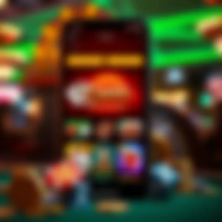 User-Friendly App Interface with Bonuses An engaging interface of a popular casino app showcasing bonuses