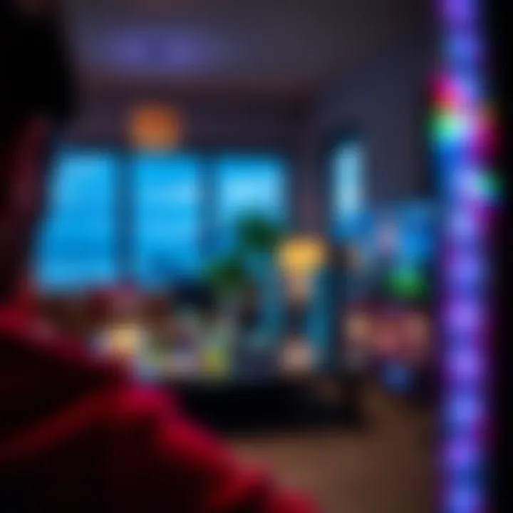 Home Gaming Experience with Casino Apps A scenic view of a player enjoying a casino app at home