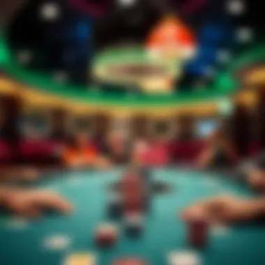 Poker room ambiance at BetOnline AG