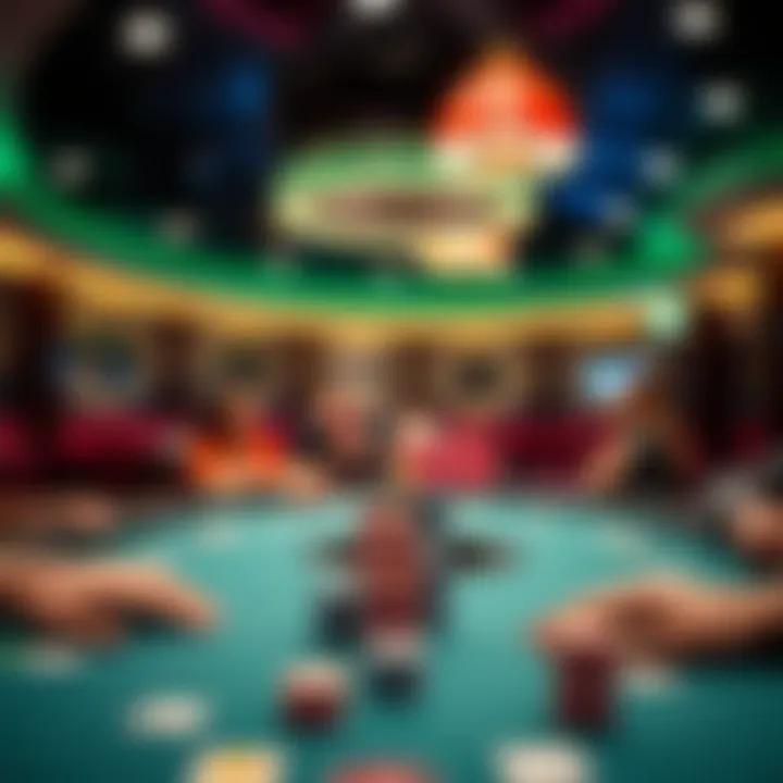 Poker room ambiance at BetOnline AG