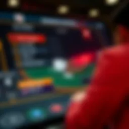 A digital interface of a blackjack tournament simulator showcasing various options