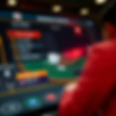 Blackjack Tournament Simulator Interface A digital interface of a blackjack tournament simulator showcasing various options