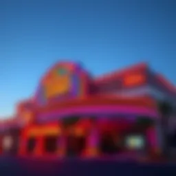 Exterior view of Boomtown Casino showcasing its vibrant architecture