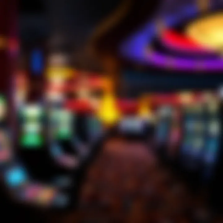 Interior layout highlighting the gaming floor and slot machines