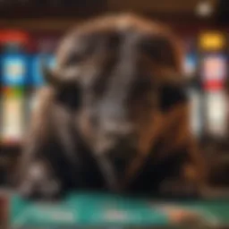 Buffalo Video Poker game screen showcasing vibrant graphics