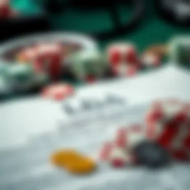 Legal Regulations in Online Gaming A visual representation of legal documents and regulations pertaining to online gaming.