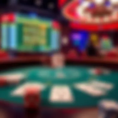 Casino War Online Interface A detailed view of Casino War Online interface highlighting card dynamics