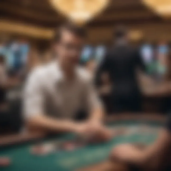 Diverse players engaging at different gaming tables in a Zurich casino