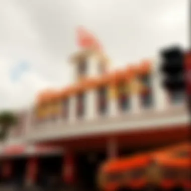 Historical photograph of the original Flamingo Hotel, a symbol of classic Vegas glamour.