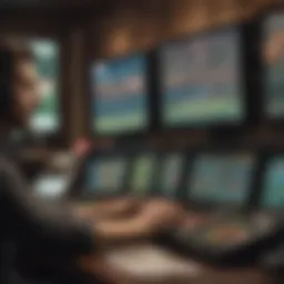 Graphic representation of live betting technology