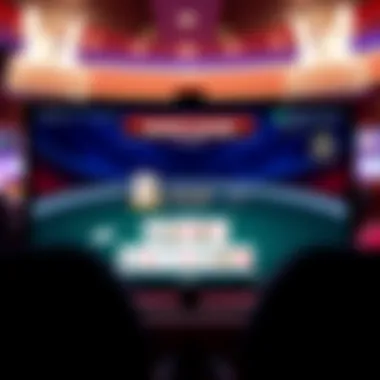 Online Poker Interface with Bonus Games An online poker interface displaying free bonus games