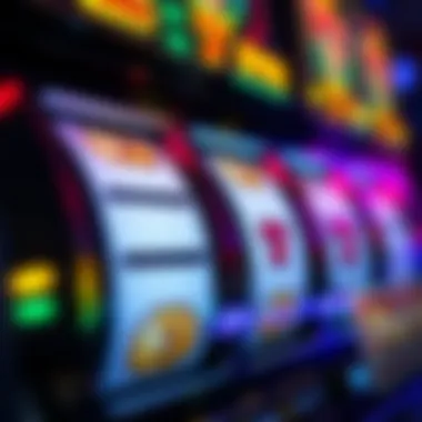 A close-up of a digital slot machine displaying free spins