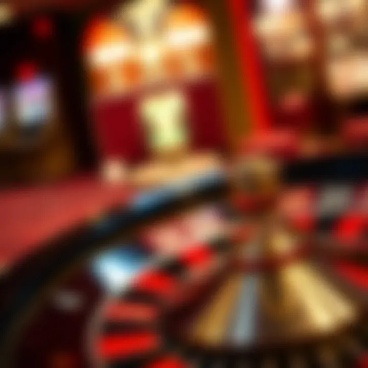 Exciting roulette wheel in action